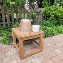 Gecko Outdoor - Tabouret En Teck Recyclé Toscagne