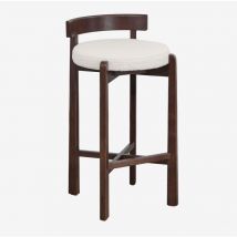 Sklum - Tabouret haut en bois de chêne et revêtement Manila ↑75 cm