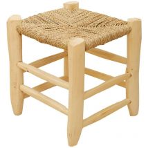 Homemaison - Tabouret Marocain bois de laurier Naturel 30 cm