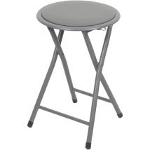 Tabouret Pliable pvc Gris Atmosphera