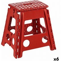 Kipit - Tabouret pliant en plastique 39 x 22 x 29 cm (6 pièces)