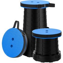 Tabouret Pliant Portable Tabouret Retractable de Deuxième Génération Tabouret de Camping pour La Pêche/BBQ/Intérieur/Activités Plein air Maxi Charge