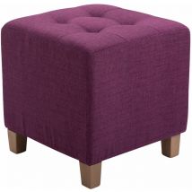 Salon rembourré des tabourets multifonctionnels en tissu et bois différentes couleurs Couleur : Alto