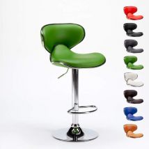 Superstool - Tabouret de cuisine et bar design moderne pivotant chromé Amarillo - Vert