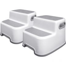 Einemgeld - Tabouret pour Enfants Marche Pieds Enfant Antidérapant en Deux étapes avec Poignée Tabouret Rehausseur pour Tout-Petits Convient Aux