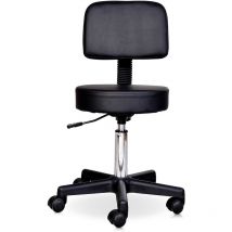 Tabouret professionnel à roulettes helmut noir