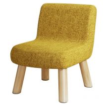 Tabouret - tabouret rond, tabouret bas, tissu, bois massif, 30x30x35cm