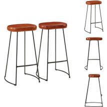 Tabourets de bar Gavin lot de 2 44x37,5x78 cm - Tabouret De Bar - Tabouret Retro - Tabouret De Cuisine - Mobilier De Salle à Manger - Chaise De Bar