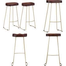 Vidaxl - Tabourets de bar Gavin lot de 2 bois de manguier massif - Tabouret De Bar - Tabourets De Bar - Chaise De Bar - Chaises De Bar - Mobilier