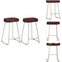 Tabourets de bar Gavin lot de 2 bois de manguier massif - Tabouret De Bar - Tabourets De Bar - Chaise De Bar - Chaises De Bar - Mobilier De Cuisine