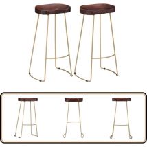 Tabourets de bar Gavin lot de 2 bois de manguier massif - Tabouret De Bar - Tabourets De Bar - Chaise De Bar - Chaises De Bar - Mobilier Intérieur