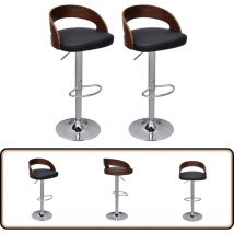 Tabourets de bar lot de 2 bois courbé - Tabouret De Bar - Tabourets De Bar - Chaise De Bar - Fauteuils De Bar - Meubles De Cuisine