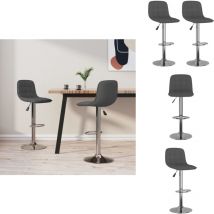 Tabourets de bar lot de 2 gris foncé tissu - Tabouret De Bar - Tabourets De Bar - Chaise De Bar - Chaises De Bar
