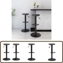 Tabourets de bar lot de 2 gris foncé velours - Tabouret De Bar - Tabourets De Bar - Fauteuil De Bar - Fauteuils De Bar - Design Intemporel