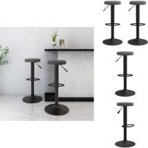 Tabourets de bar lot de 2 gris foncé velours - Tabouret De Bar - Tabourets De Bar - Fauteuil De Bar - Fauteuils De Bar - Design Intemporel