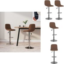 Tabourets de bar lot de 2 marron tissu - Tabouret De Bar - Tabourets De Bar - Chaise De Bar - Chaises De Bar