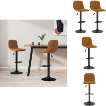 Tabourets de bar lot de 2 marron velours - Tabouret De Bar - Chaise De Bar - Tabourets De Bar - Meubles De Cuisine - Mobilier Moderne