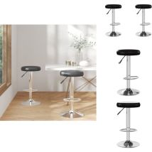 Tabourets de bar lot de 2 noir similicuir - Tabouret De Bar - Tabourets De Bar - Chaise De Bar - Simuli Cuir - Noir