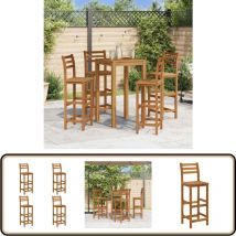 Tabourets de bar lot de 4 bois d'acacia solide - Chaises De Bar - Tabourets De Bar - Chaise En Bois - Tabouret En Bois - Mobilier De Jardin