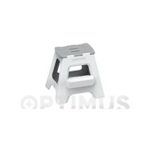 Vigar - taburete plegable 40 cm con peldaño gris - 10569
