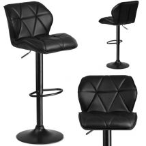 Castel - Taburete de bar con respaldo, negro