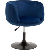 Taburete de bar de terciopelo azul nolan