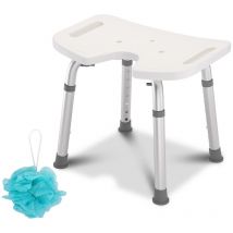 Vingo - einfeben Tabouret de douche,Tabouret de salle de bain,Siège de douche réglable en hauteur tabouret de douche ergonomique pieds antidérapants