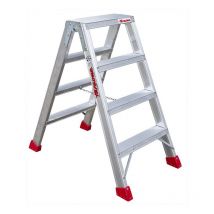 Escalera alum doble 2 p. ancho