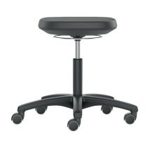 Taburete giratorio Labsit Rl. Asiento de espuma integral-H.450-650mm Bimos