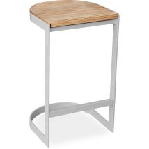 Taburete Diseño Industrial - Madera y Metal - 60cm - Lia