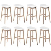 Mob-in - Conjunto de taburetes de bar de madera 65cm riva