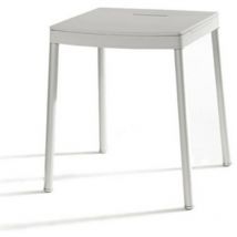 Estoli - taburete negro sd001090 Taburete para superficies mojadas, topes patas antideslizantes, ideal para poner sobre un plato de ducha.