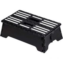 Taburete plegable: este taburete liviano es lo suficientemente resistente para sostener a los adultos y lo suficientemente seguro para los niños.