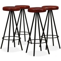 Doc&et² - Furniture Limited - Taburetes de barra de cocina 4 unidades cuero