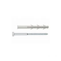 10X100 D.10) taco clavable poliamida 6.6 taco de seis alas con tornillo HEXAGONAL(100U) Index
