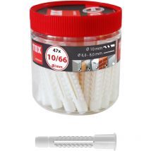 Taco universal Deco 10x66 mm en envase circular