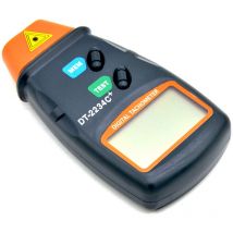 Peny - Tacómetro digital Tacómetro digital profesional Pantalla lcd Tacómetro Probador Cuentarrevoluciones Tacómetro de rpm sin contacto con cambio