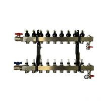 TacoSys High End Heizkreisverteiler 9 Kreise Edelstahl Verteiler für Fußbodenheizung - Taconova