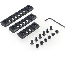 Memkey - Tactique pour système de Rail Portable Keymod Rail Airsoft en Aluminium 3 pièces 3/5/7 Slots Rail Base Scope Mount Rail Picatinny