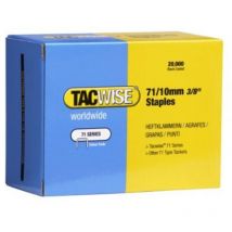 Confezione da 20.000 punti metallici per pinzatrice, serie 71, passo 10 mm - Tacwise