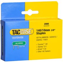 Tacwise - 0347 Punti Galvanizzati Professionali, Tipo 140/10mm, Confezione Da 2000