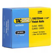 Boîte de 2500 clous de finition de type 16G l. 32 mm - TA-0294 Tacwise