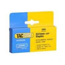 Tacwise 0333 Type 53 Series 4mm Light Duty Staples 2000 Pack - Type JT21 A
