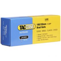 Tacwise - Chiodi in Stecca, da 32 mm, Senza Testa, Serie 18G