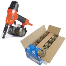 Mini Nailer DCN50LHH 50mm + 14,400 2.1 x 32mm Galvanised Coil Nails - Tacwise