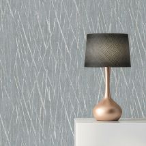 Tapete Grafik Meo M1-No.1711 Vliestapete Metallic Grau Struktur Modern Wohnzimmer Schlafzimmer Küche - Tadessi