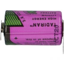 Lithium 3,6V Batterie sl 750/PT 1/2AA - Zelle 1/2 Print +/- - - Tadiran