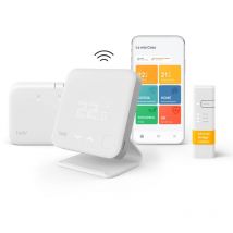 Tado - Kit Base – Termostato Smart Wireless V3+ – Termostato wifi digitale per caldaia + Sensore di temperatura + Supporto – Cronotermostato –
