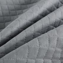 Woltu - Tagesdecke Steppdecke Patchwork Wendedesign Grau+Hellgrau 150 x 200 cm