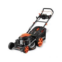 Fuxtec - Tagliaerba a scoppio semovente RM5396EsPRO avvio elettrico autotrazione moderabile 53 cm di taglio 196 cc